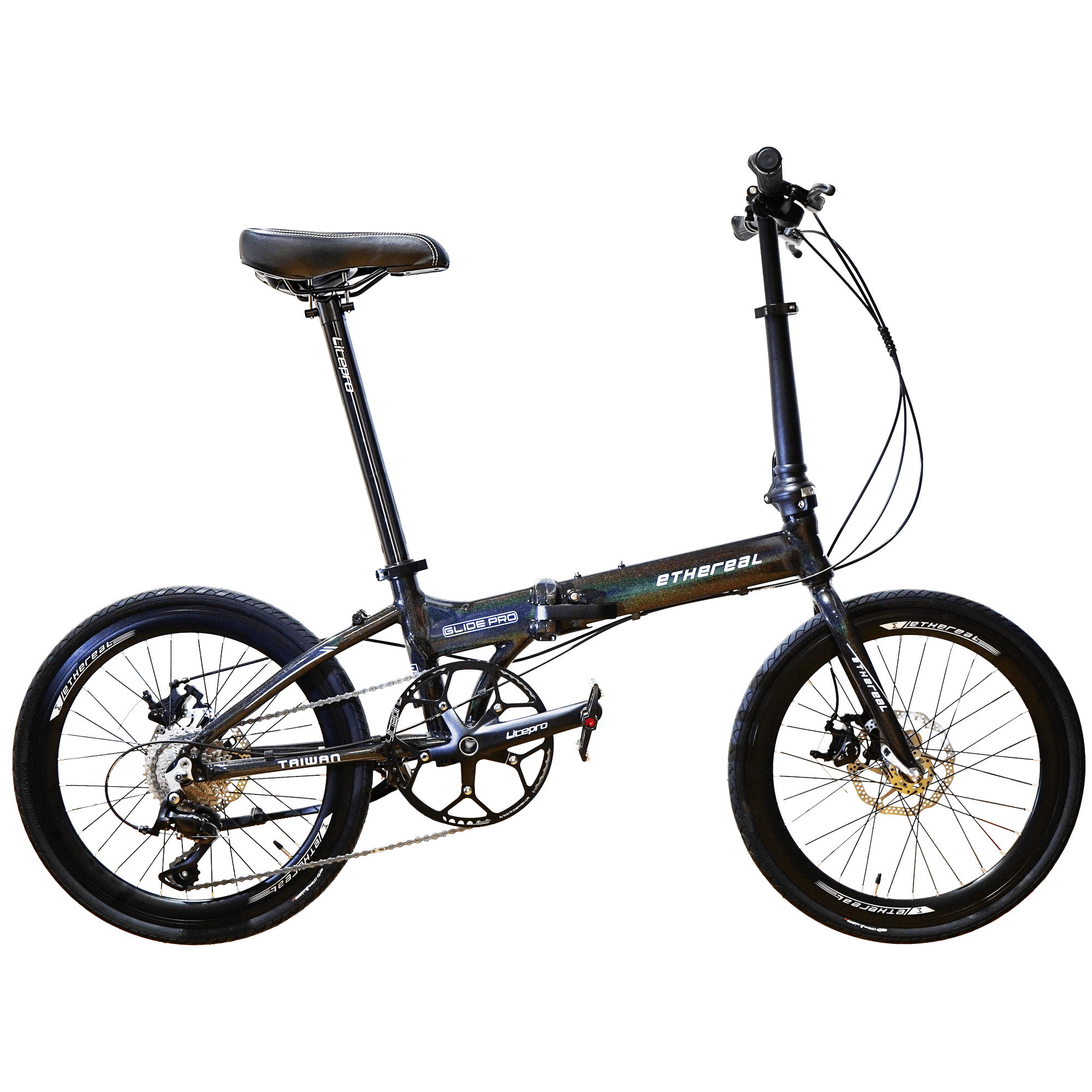 Foldable Ethereal Glide PRO Bicycle with Shimano Sora & Altus 9-Speed, Lightweight Aluminum Frame, and Zoom X-Tech Brakes - The Bike Atrium - Best Bicycle Shop in Singapore