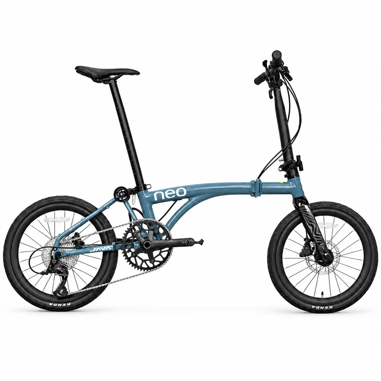Java Neo 20 inch carbon fork Shimano CUES Titanium Color