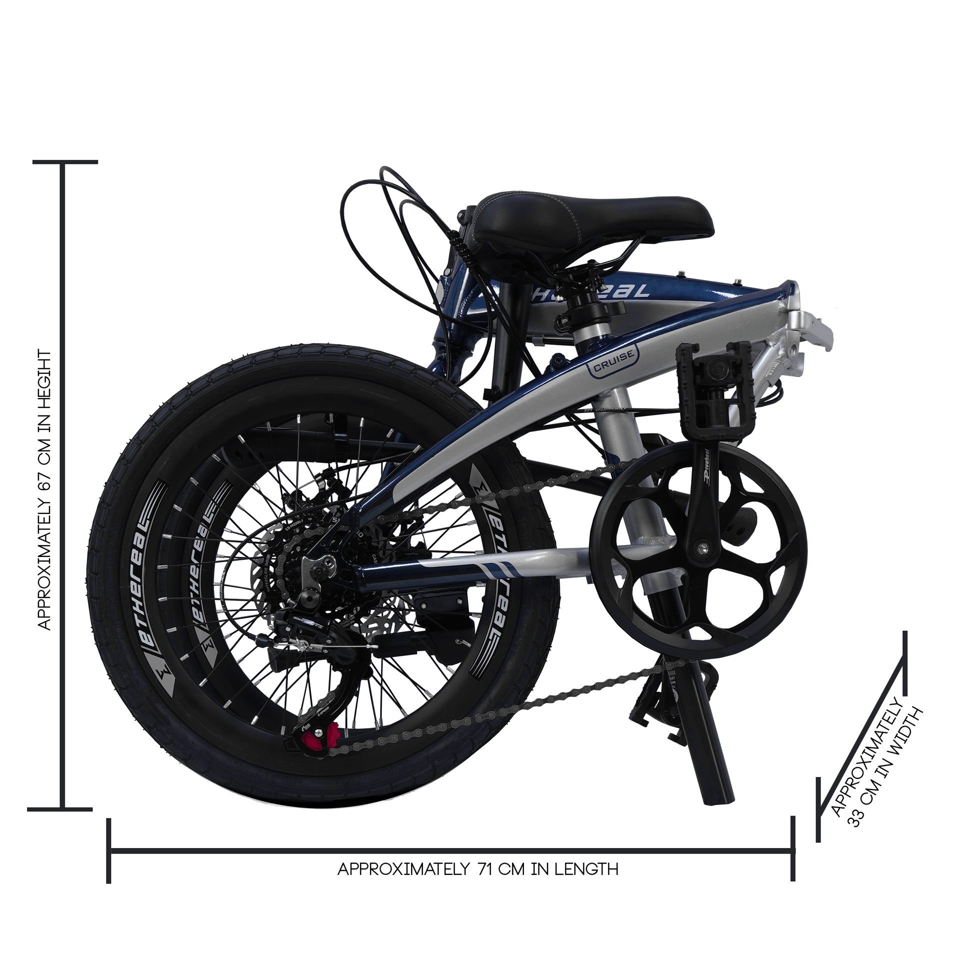 Ethereal Cruise: Premium Foldable Bicycle for Urban Commuting | The Bike Atrium