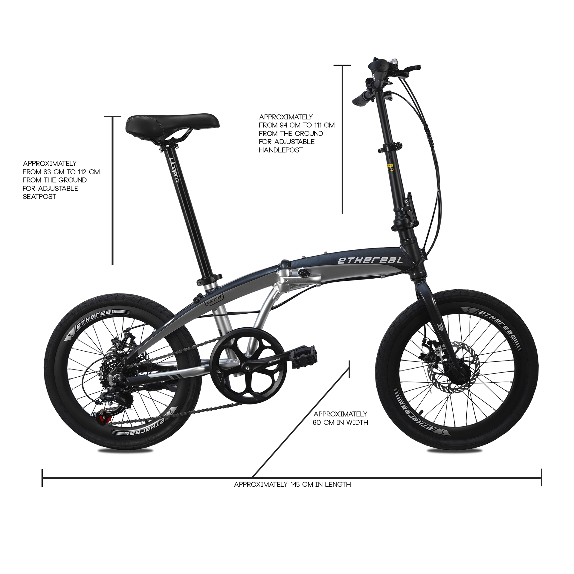 Ethereal Cruise: Premium Foldable Bicycle for Urban Commuting | The Bike Atrium