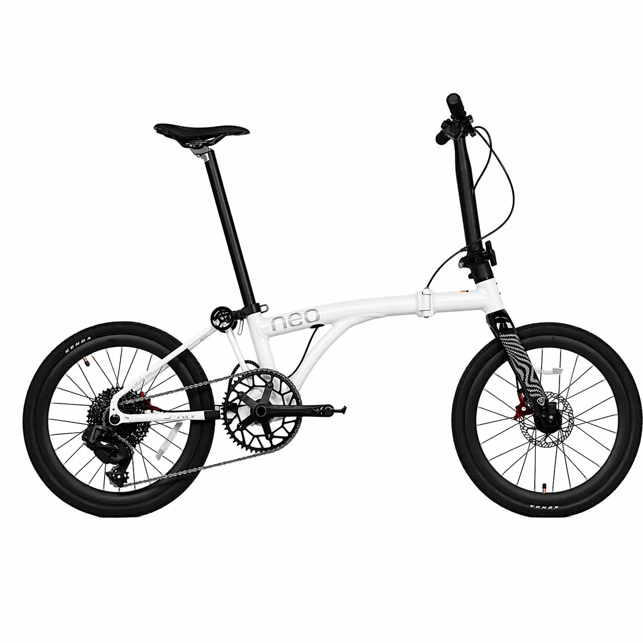 Java Neo 20 inch carbon fork Shimano CUES Titanium Color