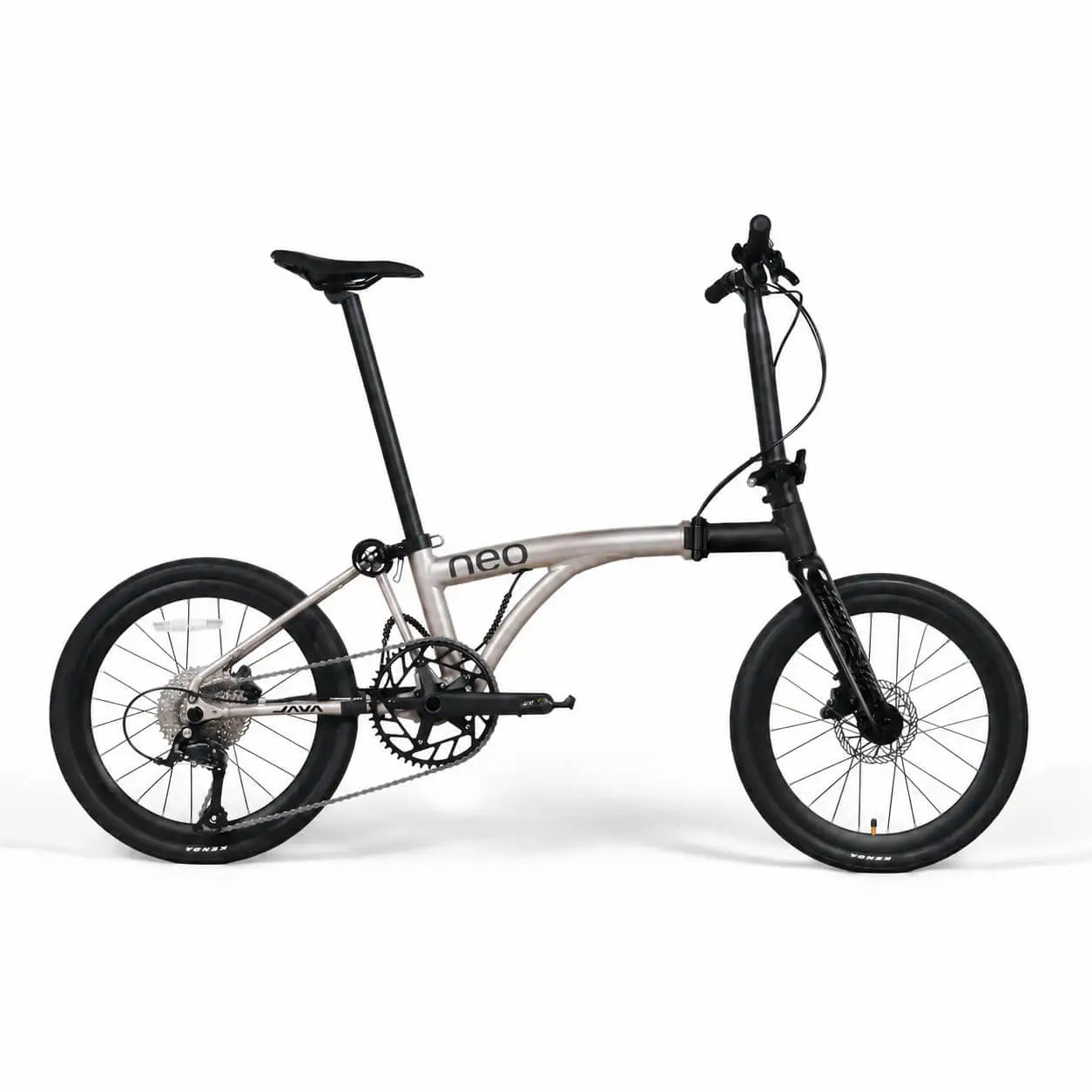 Java Neo 20 inch carbon fork Shimano CUES Titanium Color