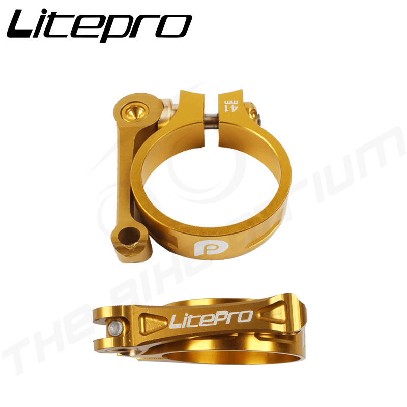Litepro Ultralight CNC Aluminum Alloy Foldable Bicycle Seat Post Clamp 41mm Tube for 33.9mm Seatpost