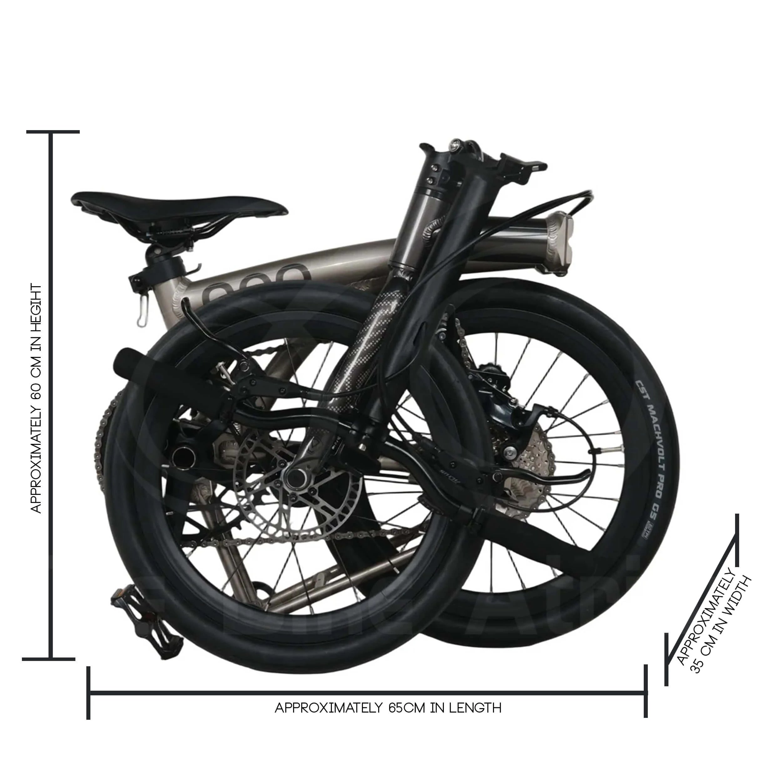 Java Neo 3 16” (349) Trifold Folding Bike – 9-Speed Hydraulic Disc Brakes