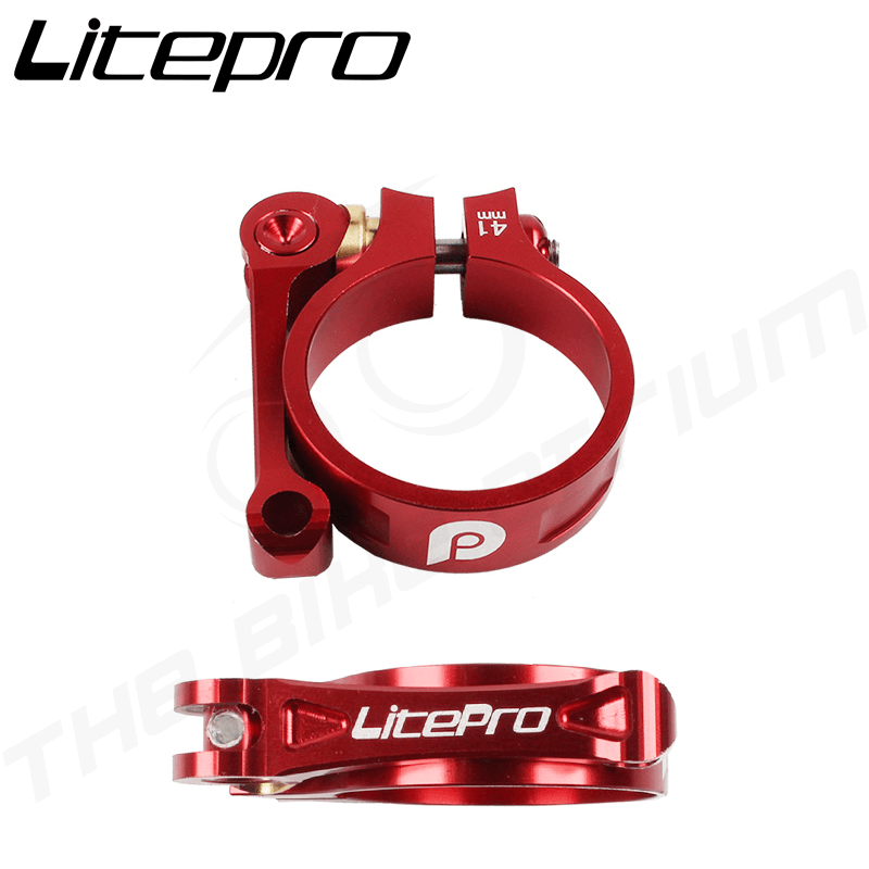 Litepro Ultralight CNC Aluminum Alloy Foldable Bicycle Seat Post Clamp 41mm Tube for 33.9mm Seatpost