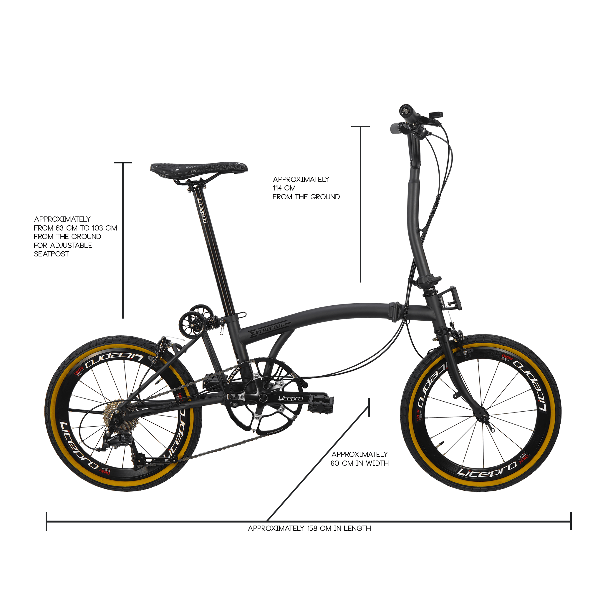 Ethereal G20 Trifold Bicycle - 20 Inch | Compact & Efficient | The Bike Atrium