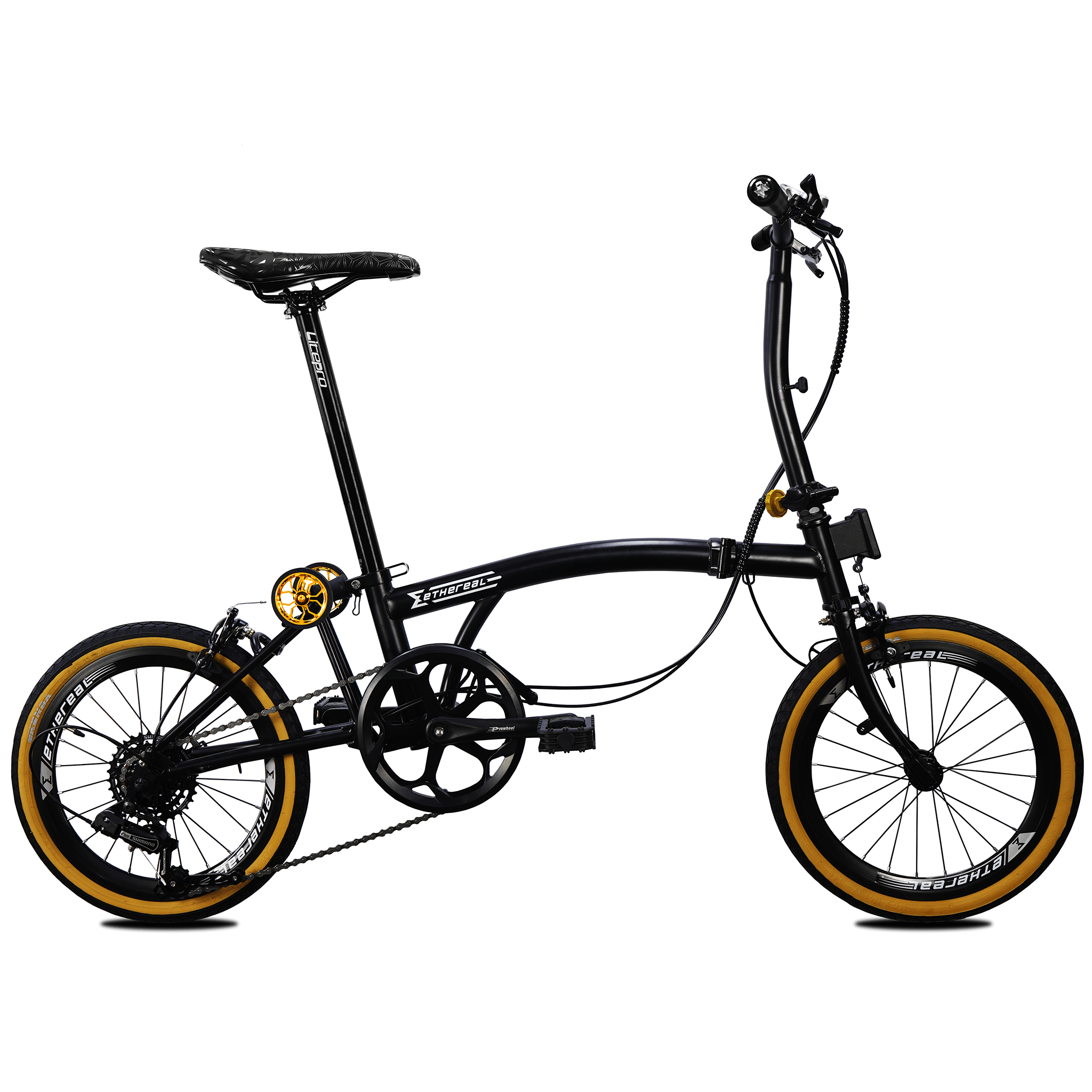 Ethereal Trifold M7 Folding Bike - Affordable Entry-Level Folding Bike with Shimano Tourney 7 Speed, Kenda Tanwall Tires, and Foldable Pedals - The Bike Atrium - Best Bicycle Shop in Singapore