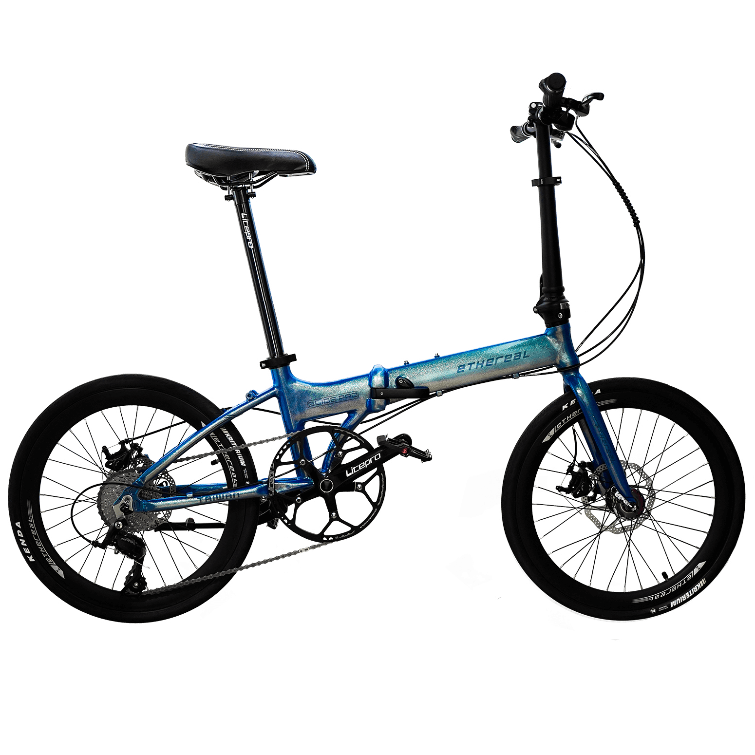 Ethereal Glide PRO Foldable Bicycle with Shimano Sora Altus 9