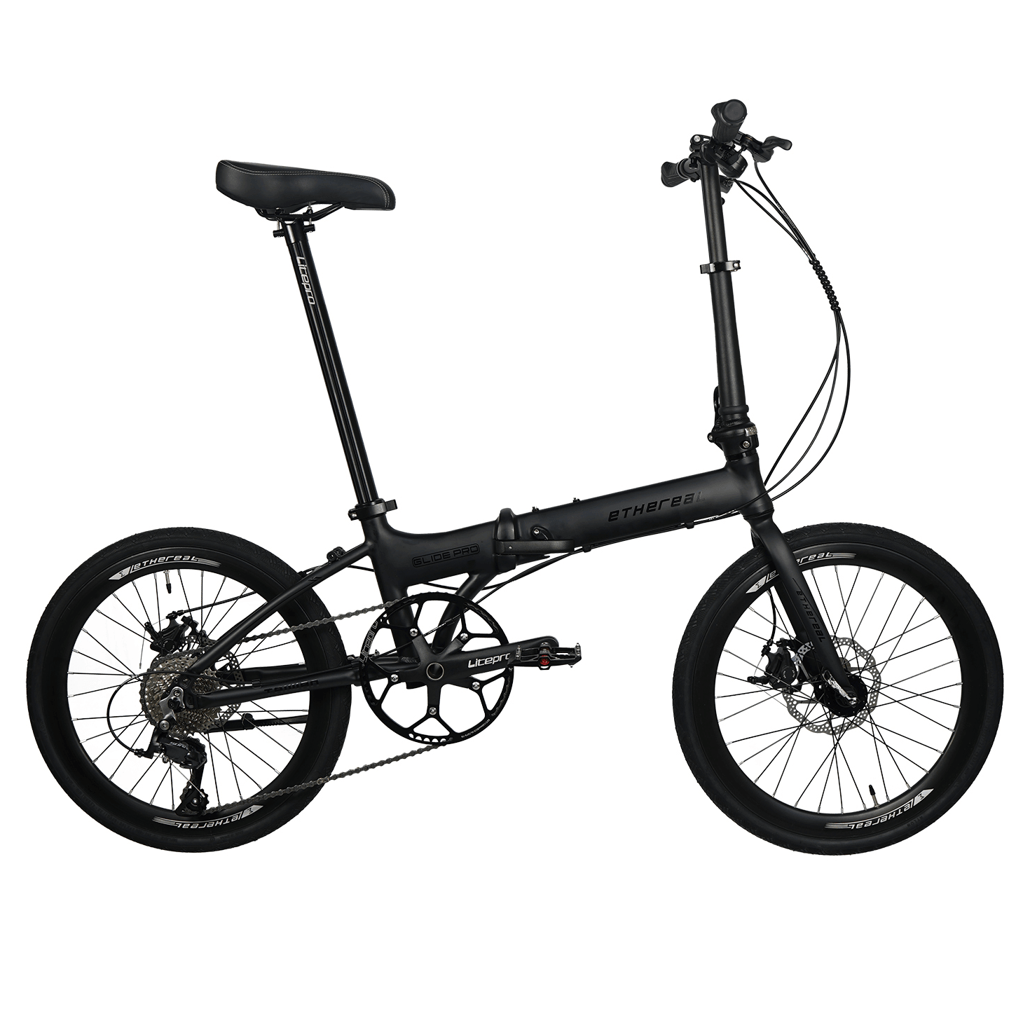 Foldable Ethereal Glide PRO Bicycle with Shimano Sora & Altus 9-Speed, Lightweight Aluminum Frame, and Zoom X-Tech Brakes - The Bike Atrium - Best Bicycle Shop in Singapore